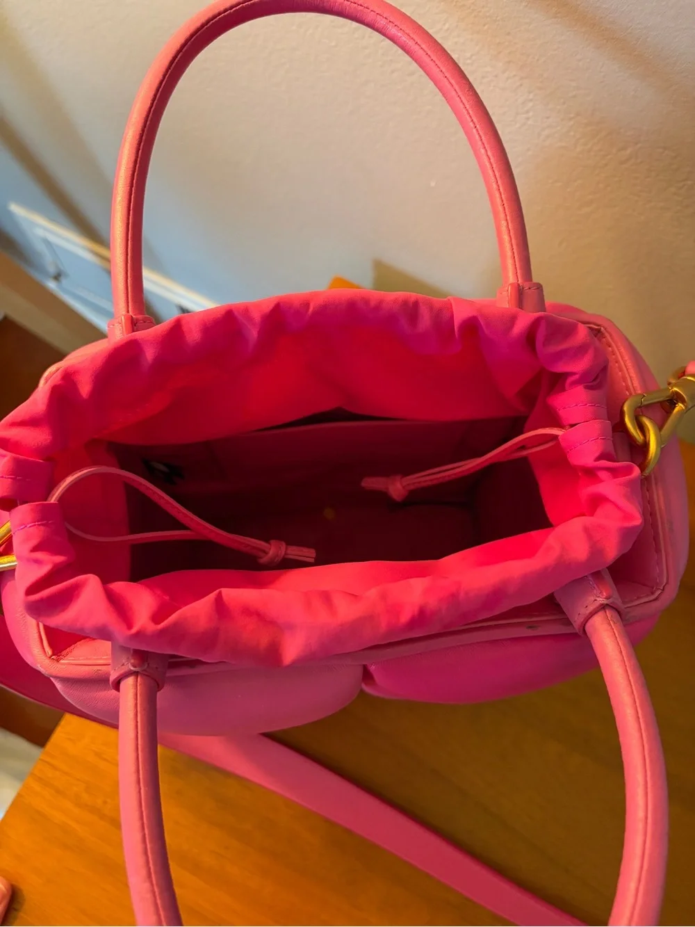 kate spade Bright Pink Woven-Block Crossbody Bag